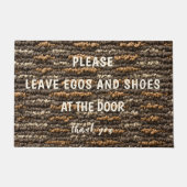 Verlass bitte Egos und Schuhe an der Türschwelle Fußmatte (Vorderseite)