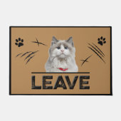 Verlass Cat Doormat, Pet Lover Geschenk, Zuhause v Fußmatte (Vorderseite)