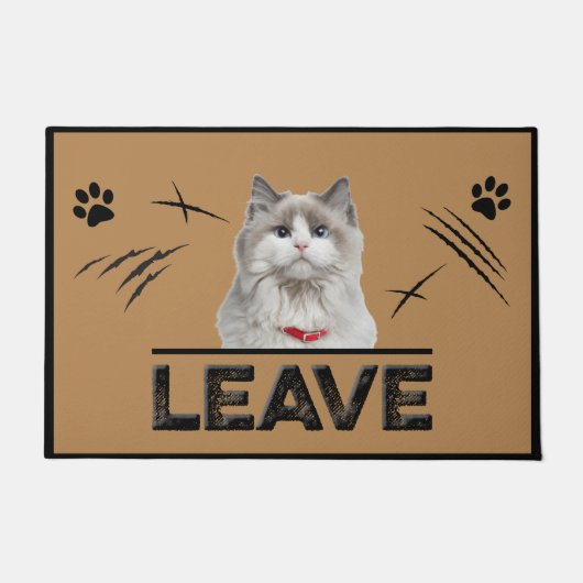 Verlass Cat Doormat, Pet Lover Geschenk, Zuhause v Fußmatte (Vorderseite)