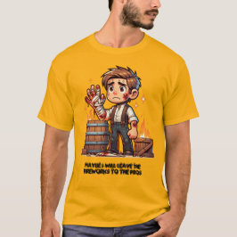 Verlass das Feuerwerk an die Pros! T-Shirt