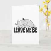 Verlass, dass ich eine lazy schlafende Katze bin Karte (Gelbe Blume)