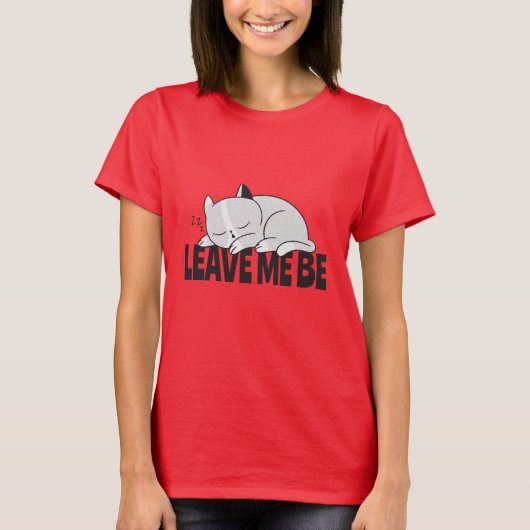 Verlass, dass ich eine lazy schlafende Katze bin T-Shirt (Vorderseite)