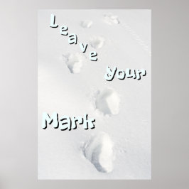 "Verlass dein Mark" Inspirational Wall Art Poster