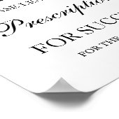 Verlass deine Vorschrift für Erfolgsberatung Poster (Ecke)