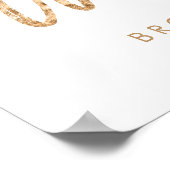 Verlass Deine Wünsche, Sign Sign Gold Foil Poster (Ecke)