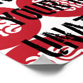 Verlass DEINEN MUND NICHT UNBEACHTET Poster (Ecke)