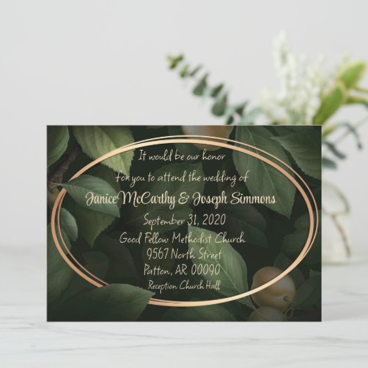 Verlass der Einladung des Single zum Hochzeitslebe (Stehend Vorderseite)