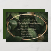 Verlass der Einladung des Single zum Hochzeitslebe (Vorne/Hinten)