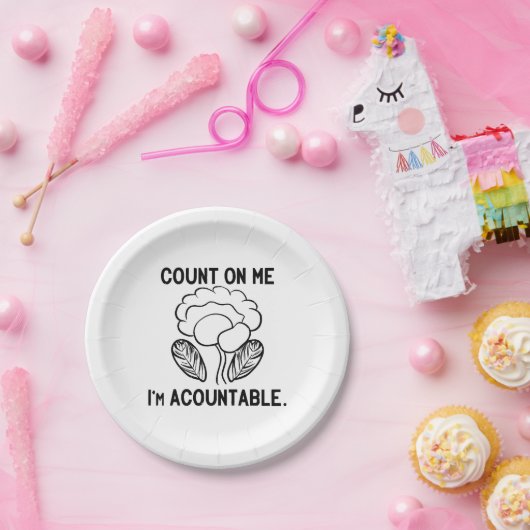 Verlass dich auf mich, ich bin verantwortlich pappteller (Party)