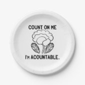 Verlass dich auf mich, ich bin verantwortlich pappteller (Vorderseite)