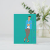 Verlass dich auf mich postkarte (Stehend Vorderseite)