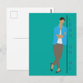 Verlass dich auf mich postkarte (Vorne/Hinten)