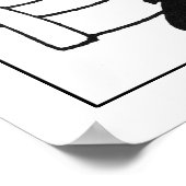 Verlass dich nicht im Gewartet Zimmer Poster (Ecke)