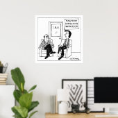 Verlass dich nicht im Gewartet Zimmer Poster (Heimbüro)