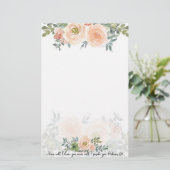 Verlass dir nie Aquarellblumen Briefpapier (Stehend Vorderseite)