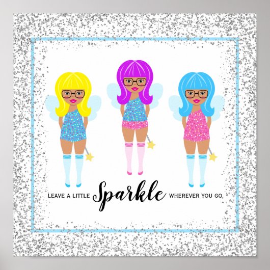 Verlass ein bisschen Sparkle, wohin du auch fairy Poster (Vorne)