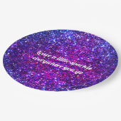 Verlass ein wenig Funken überall hin du gehst Pappteller (Schrägansicht)