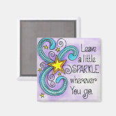 Verlass ein wenig Sparkle Magnet (Vorderseite/Rückseite)