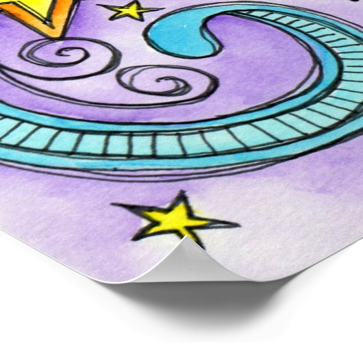 Verlass ein wenig Sparkle Poster (Ecke)