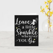 Verlass ein wenig Sparkle, wohin du auch willst Karte (Gelbe Blume)