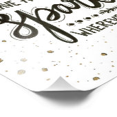 Verlass ein wenig sparkle wohin du gehst fotodruck (Ecke)