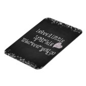 Verlass ein wenig Sparkle, wohin du willst Magnet (Linke Seite)