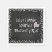 Verlass ein wenig Sparkle, wohin du willst Serviette (Vorderseite)