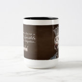 Verlass einem Pfad des Dalmatiners Sparkle Zweifarbige Tasse (Mittel)