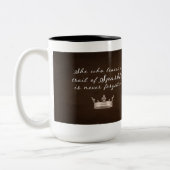 Verlass einem Pfad des Dalmatiners Sparkle Zweifarbige Tasse (Links)