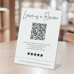 Verlass einer Überprüfung des QR-Code-Geschäfts Sockelschild