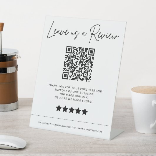 Verlass einer Überprüfung des QR-Code-Geschäfts Sockelschild (In SItu)