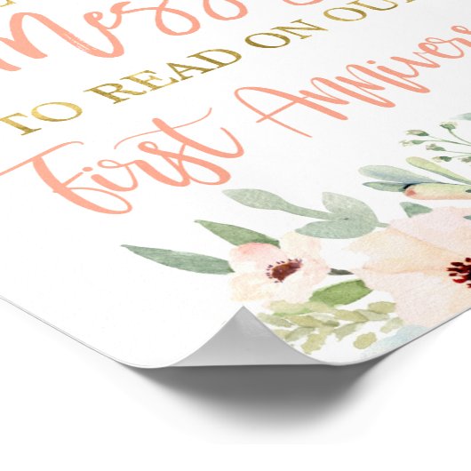 Verlass eines Beglaubigungsschreiben Poster (Ecke)