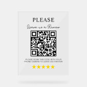 Verlass eines QR Code Business Décor Acrylschild (Vorderseite)