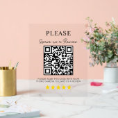 Verlass eines QR Code Business Décor Acrylschild (Hochzeit)