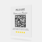 Verlass eines QR Code Business Décor Acrylschild (Winkel)