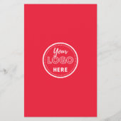 Verlass eines QR Code Social Media Logo Red Flyer (Hinten)