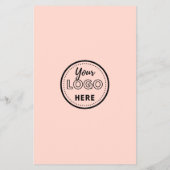 Verlass eines QR Code Social Media Logos Flyer (Hinten)