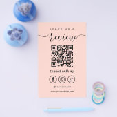 Verlass eines QR Code Social Media Logos Flyer (Einzeln)