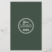 Verlass eines QR Code Social Media Logos Flyer (Hinten)