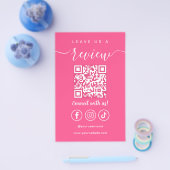 Verlass eines QR Code Social Media Logos Flyer (Einzeln)