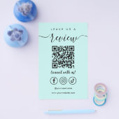 Verlass eines QR Code Social Media Logos Flyer (Einzeln)