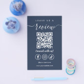 Verlass eines QR Code Social Media Logos Flyer (Einzeln)