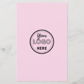 Verlass eines QR-Codes für Social Media-Logo Pink Flyer (Hinten)