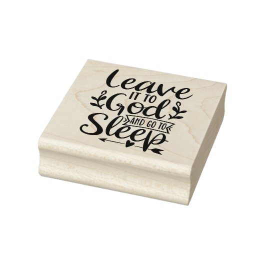 Verlass es Gott Gummistempel (Stempel)