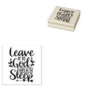 Verlass es Gott Gummistempel (Stempel)