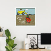 Verlass es nur Poster Print (Heimbüro)