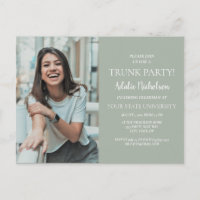 Verlass für Uni Trunk Party Foto Postkarte