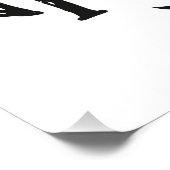 Verlass keinen Spur-Wanderweg sauberer Müll Poster (Ecke)