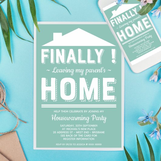 Verlass meines Parteiches Funny Housewarming Party Einladung