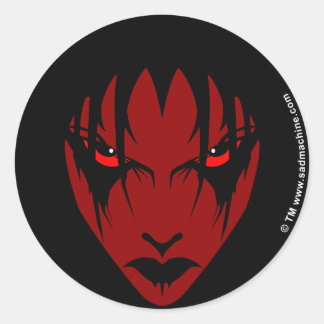 verlass mich allein runder aufkleber